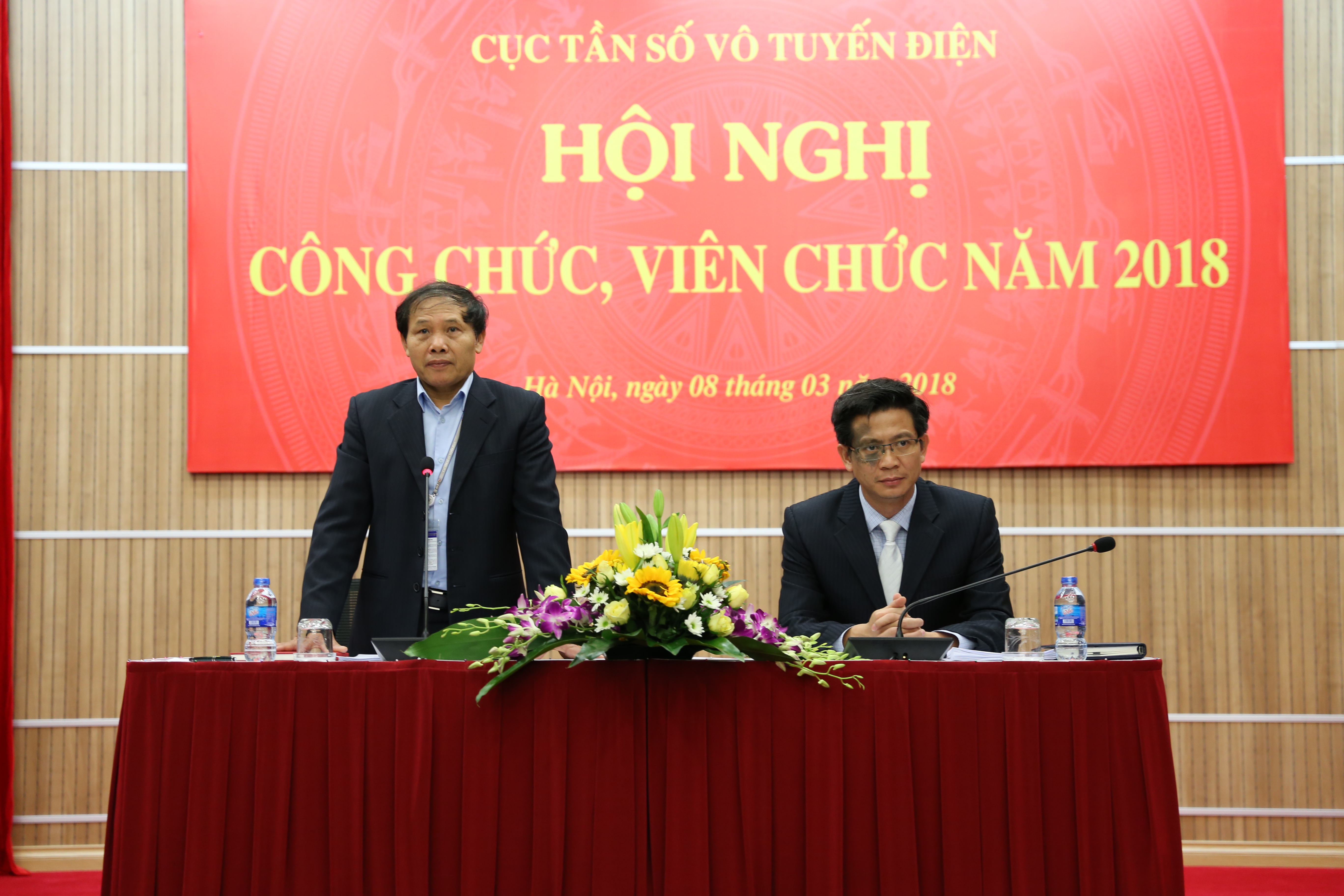 Cục trưởng Đoàn Quang Hoan và Chủ tịch Công đoàn, Phó Cục trưởng Lê Văn Tuấn đồng chủ trì Hội nghị