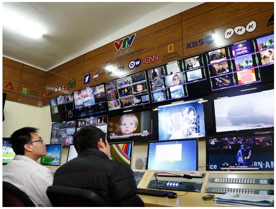 Hệ thống tổng khống chế phát sóng số của VTV. Ảnh minh họa: theo vtv.vn