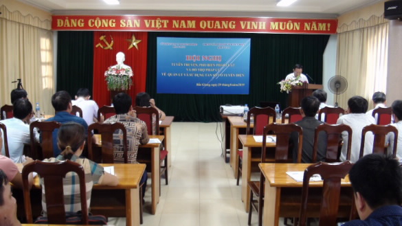 Ông Ngô Đình Tiến, Phó Giám đốc Sở TTTT Bắc Giang phát biểu khai mạc Hội nghị