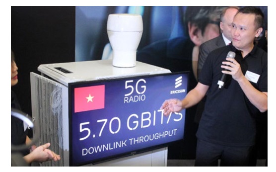 Hình 6. Thử nghiệm công nghệ 5G tại Việt Nam