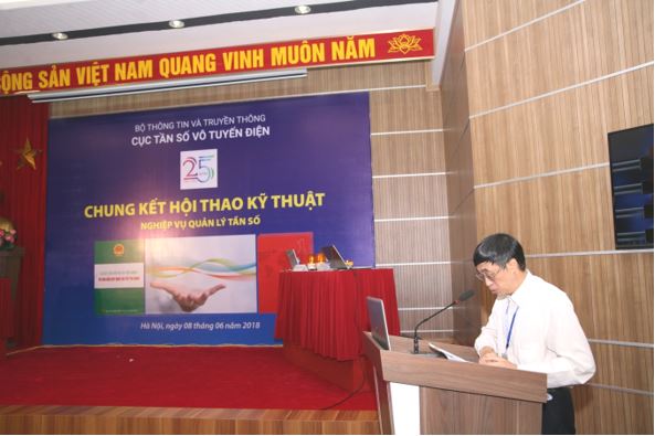 Phó Cục trưởng Nguyễn Ngọc Lâm phát biểu bế mạc Hội thao Kỹ thuật 2018