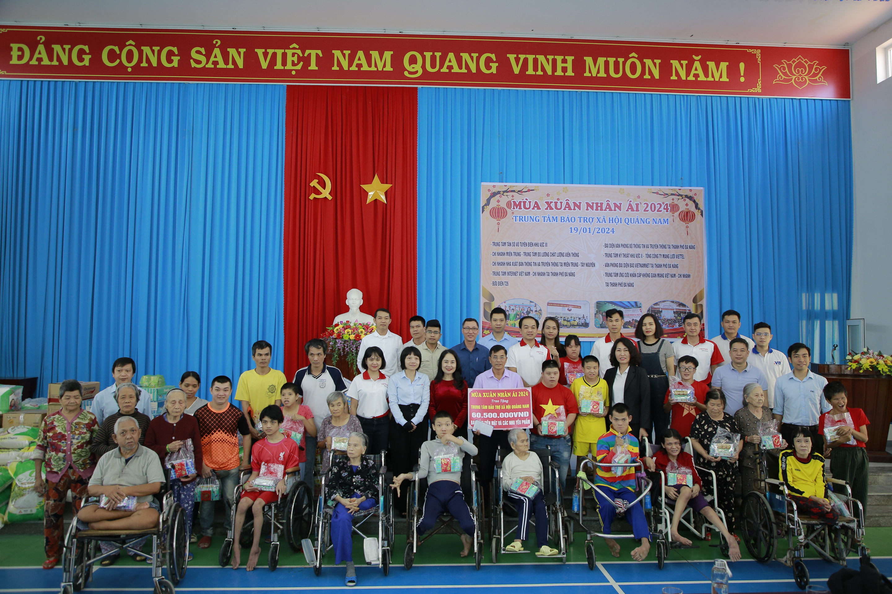 Chương trình “Mùa xuân nhân ái năm 2024” tổ chức vào ngày 19/01/2024 tại Trung tâm Bảo trợ Xã hội Quảng Nam