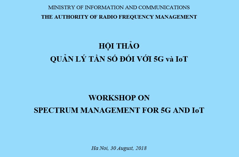 Workshop On  Spectrum Management For 5G & IoT