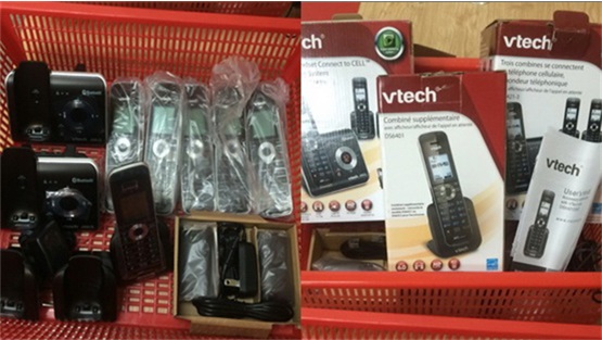 Dect 6.0 Cordless phones along with passengers